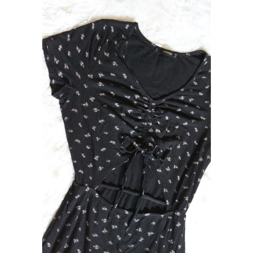 Cute black dress w/ flowers